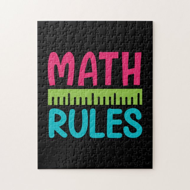Puzzle Professeur Cadeaux | Règles mathématiques (Vertical)