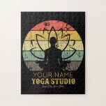 Puzzle Professeur de Fitness Yoga Studio Personnalisé Gur<br><div class="desc">Personnalized Yoga Studio Fitness Instructeur Guru - featuring Yoga Pose and Peaceful Color design. Customize with your Name and Custom Text !</div>