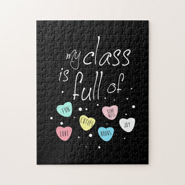 Puzzle Professeur Ma Classe Est Pleine De Plaisirs (Vertical)