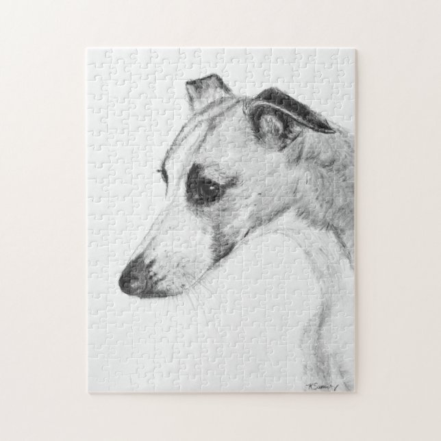 Puzzle Profil de whippet (Vertical)