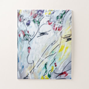 Puzzle Profils d'aquarelle colorés Peter Max des années