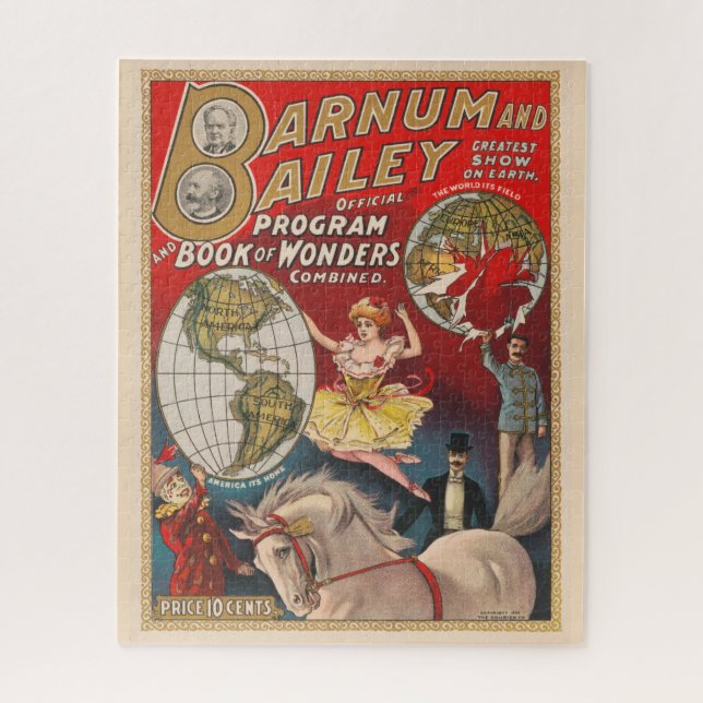 Puzzle Programme vintage Barnum Et Bailey (Vertical)