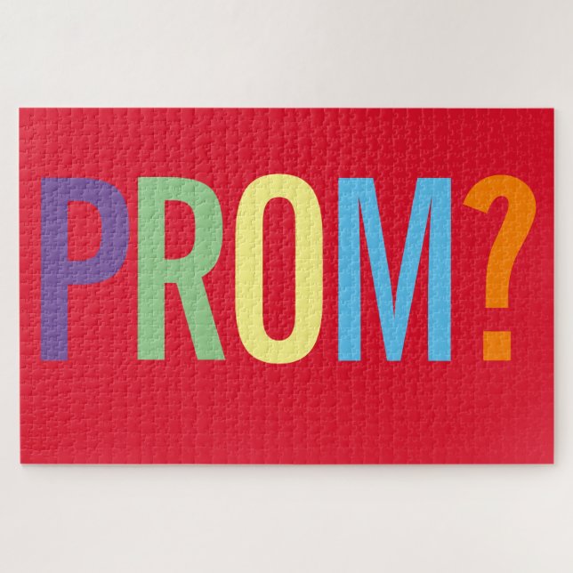 Puzzle Prom ? Demandez-lui le message secret de danse (Horizontal)