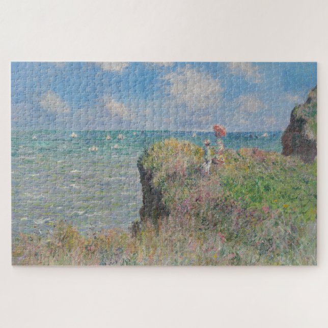 Puzzle Promenade Cliff à Pourville Monet (Horizontal)