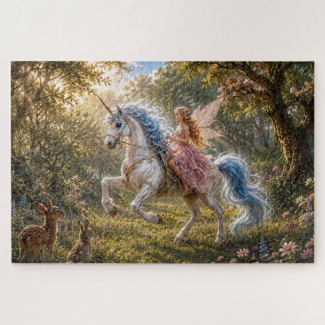 Puzzle Promenade Enchantée de la Licorne de la Fée (Horizontal)