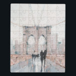 Puzzle Promenade matinale - New York<br><div class="desc">Promenade au début du matin I par Ethan Harper. Dispose de Brooklyn Bridge de New York dans un style doux.</div>
