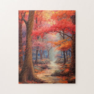 Puzzle Promenade paisible Parc d'Automne Beaux Art