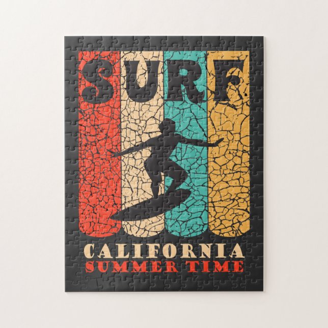 Puzzle Promenez-vous sur la plage Waves California Summer (Vertical)
