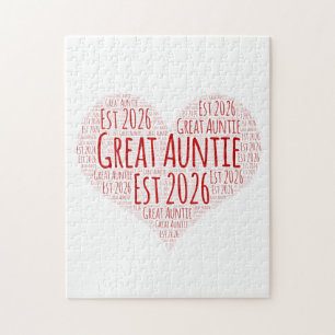 Puzzle Promue Grande Tante Est 2026, Cadeau pour Tante