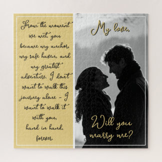 Puzzle Proposition de photo Couple Personnalisé Voulez-Vo