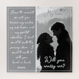 Puzzle Proposition de photo Couple Personnalisé Voulez-Vo