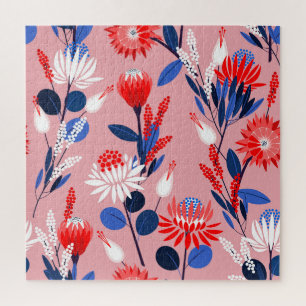 Puzzle Protea en fleurs : Motif du jardin botanique