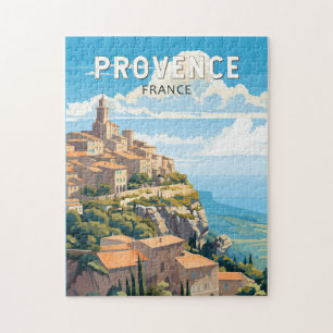 Puzzle Provence France Travel Art Vintage
