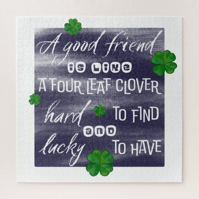 Puzzle Proverbe sur l’amitié (Vertical)