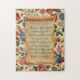Puzzle Proverbes 3:5-6 Aie confiance dans l'Éternel