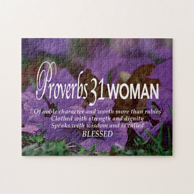 Puzzle PROVERBS 31 WOMAN Inspirational Christian (Horizontal)