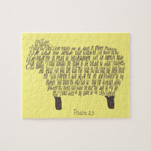 Puzzle Psalm 23 Bible Verse
