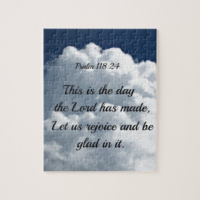 Puzzle Psaume 118:24 This sont le jour du Seigneur Hath m (Vertical)