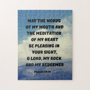 Puzzle Psaume 19 Étude de la Bible Bible Verse