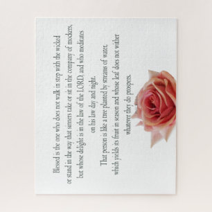 Puzzle Psaume 1 Ecriture Art - Bienheureux et Juste