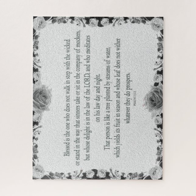 Puzzle Psaume 1, peinture à l'huile, qui ne marche pas en (Vertical)