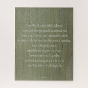 Puzzle Psaume 23, Seigneur, Motif de bois, 520 pièces, Pu