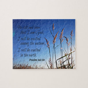 Puzzle Psaume 46:10 Soyez calme et sachez que je suis Die