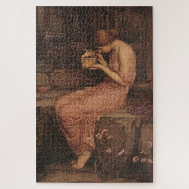 Puzzle Psyche Ouverture de la boîte d'or par J W Waterhou (Vertical)