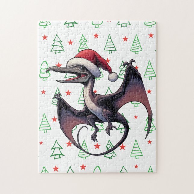 Puzzle Pterodactyle de Noël (Vertical)