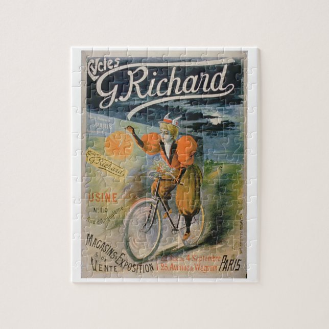 Puzzle Publicité par affichage "G. Richard Cycles", Paris (Vertical)