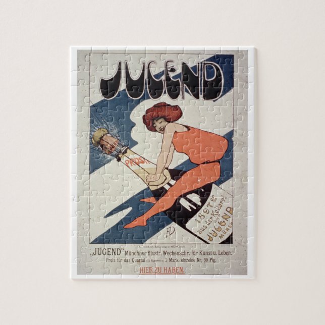 Puzzle Publicité par affichage 'Jugend, magnétique (Vertical)