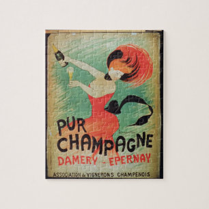 Puzzle Publicité par affichage "Pur Champagne", de