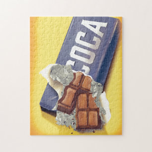 Puzzle Publicité pour barre de chocolat vintage