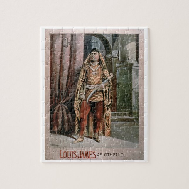 Puzzle Publicité pour "Louis James comme Othello" (Vertical)