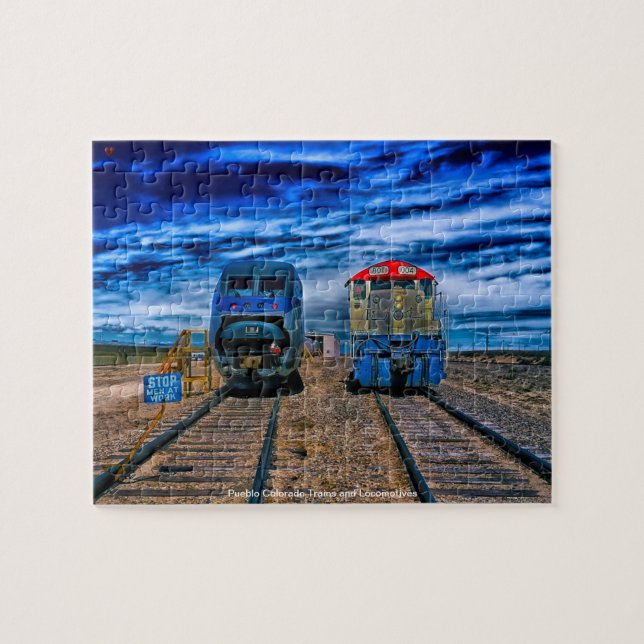 Puzzle Pueblo Colorado Trains et Locomotives (Horizontal)