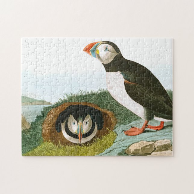 Puzzle Puffin de John James Audubon (Horizontal)