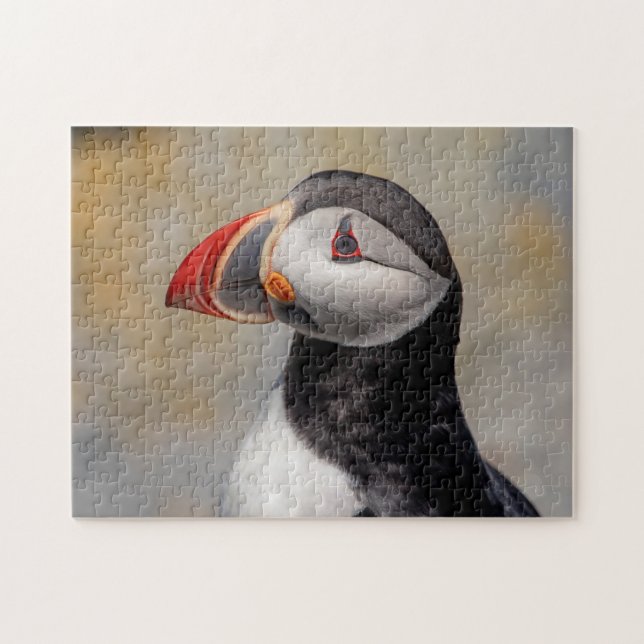 Puzzle Puffin de l'Atlantique au Machias, Maine (Horizontal)