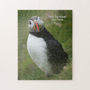 Puzzle Puffin de texte personnalisé