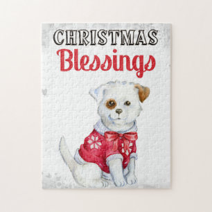 Puzzle Puppy de Christmas