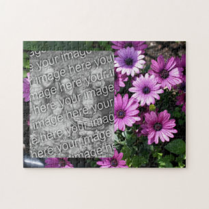 Puzzle Purple African Daisy Flowame Frame Ajouter Votre P