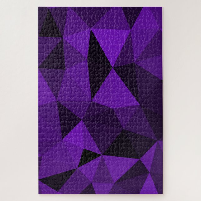 Puzzle Purple black geometric mesh pattern (Vertical)