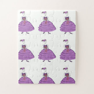 Puzzle Purple Bridesmaid