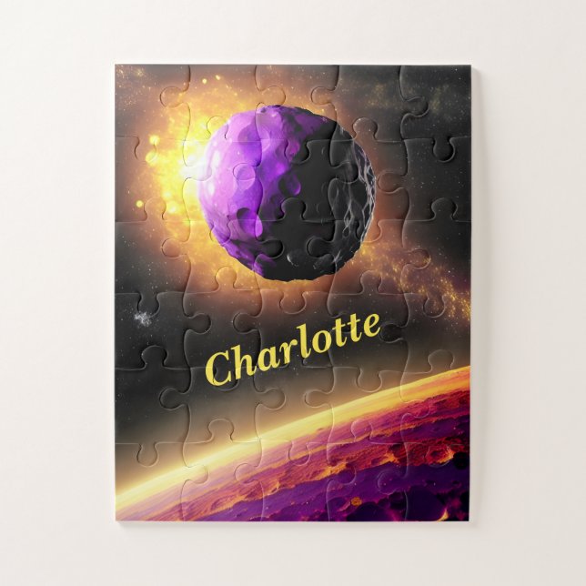 Puzzle Purple Comet Rois Vers Une Planète Rose Inconnue (Vertical)