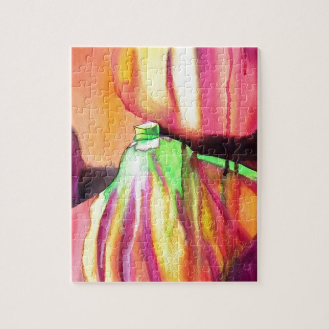 Puzzle Purple Figs aquarelle originale peinture goutte à  (Vertical)