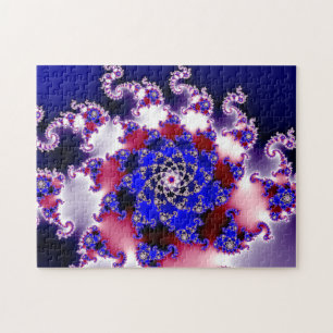 Puzzle Purple Mandelbrot Star Fractal