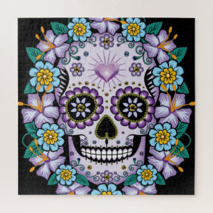 Puzzle Purple Sugar Skull