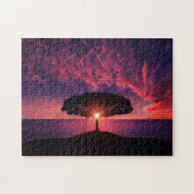 Puzzle Purple Sunset (Horizontal)