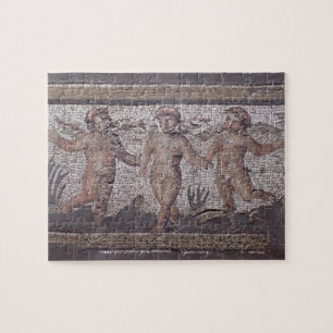 Puzzle Putti trois de danse accompagné d'un jeu