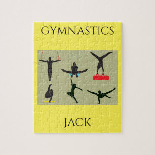 Puzzle "Puzzle GYMNASTICS pour garçons avec nom personnal