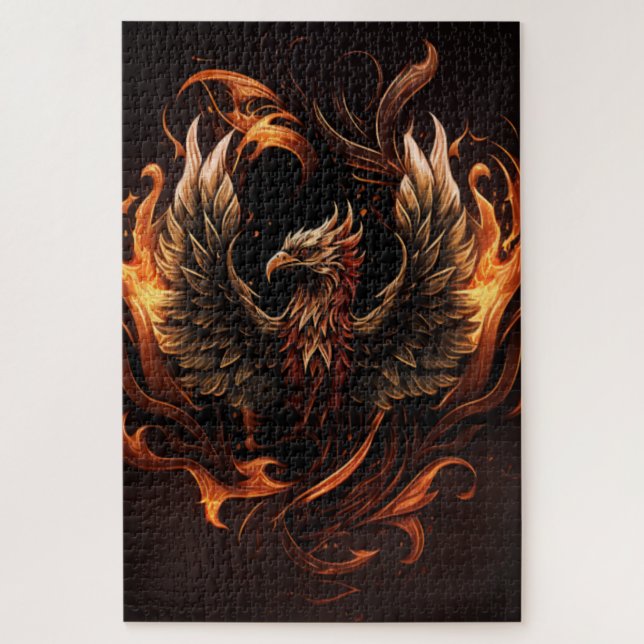 Puzzle Puzzle.Phoenix oiseau par Zhnec. (Vertical)